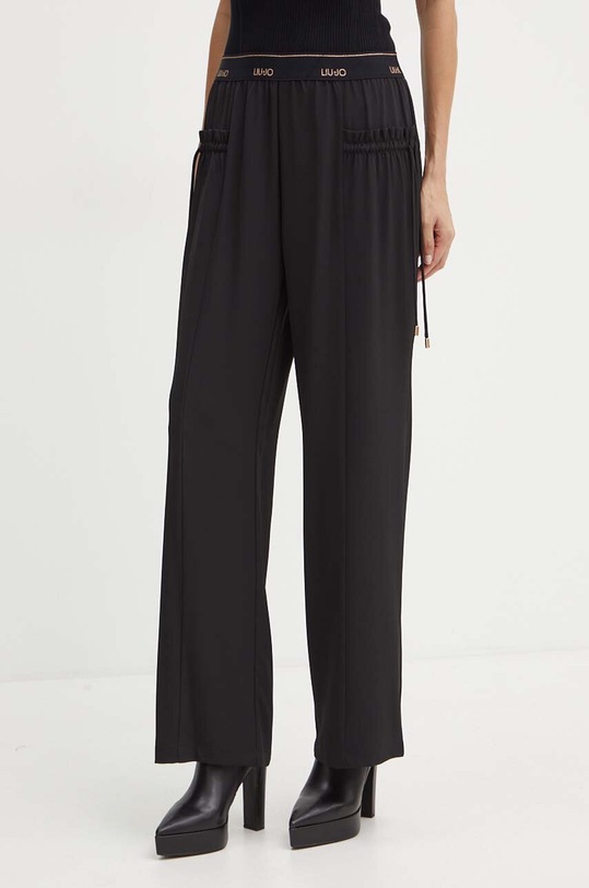 Liu Jo pantaloni drept negru TF4011.T3977