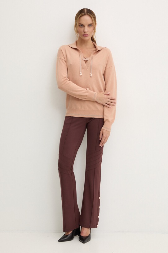 Liu Jo pantaloni TF4027.JS182 marrone AW24