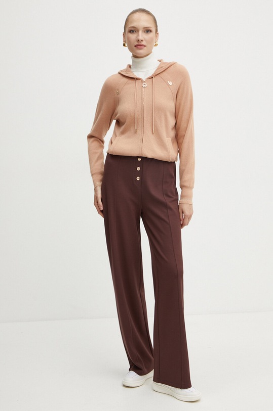 Hlače Liu Jo TF4044.JS182 smeđa AW24