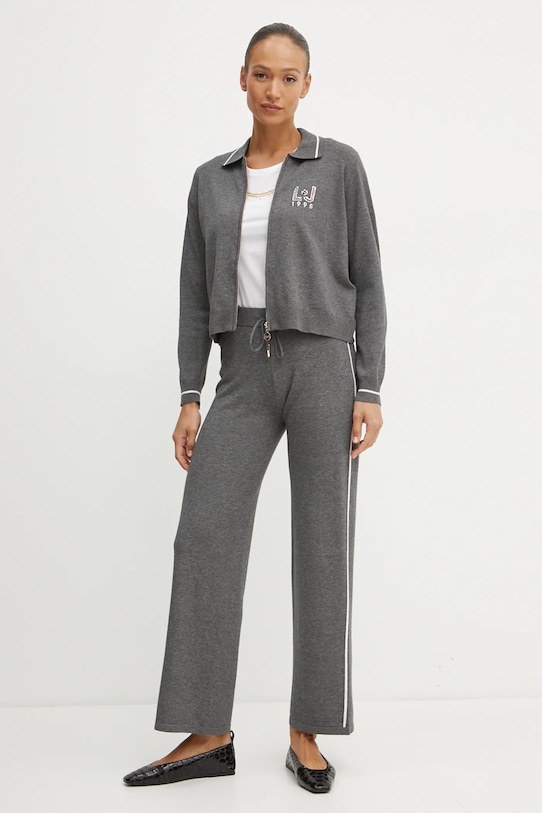 Liu Jo pantaloni de trening TF4315.MS63L gri AW24