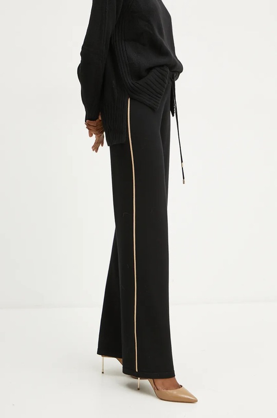 Liu Jo pantaloni de trening tricotaj negru TF4315.MS63L