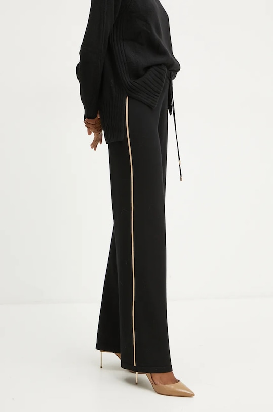 Liu Jo pantaloni de trening tricotaj negru TF4315.MS63L