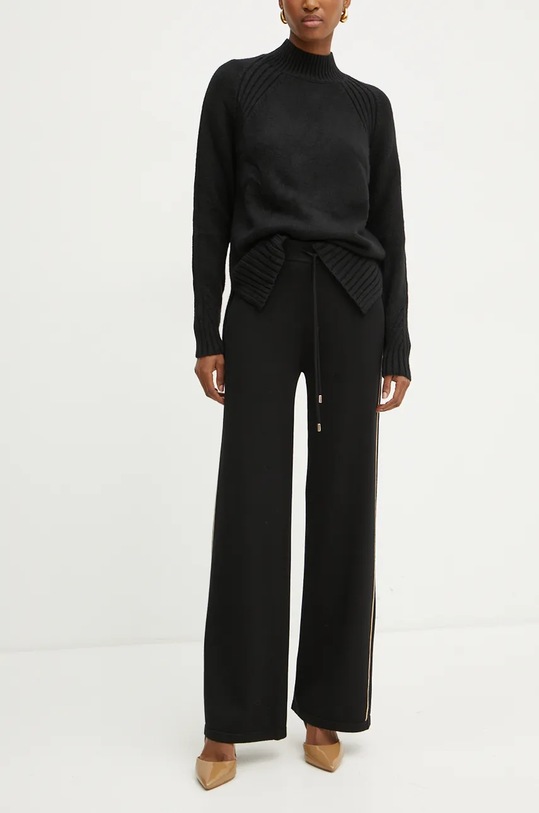 Liu Jo pantaloni de trening negru TF4315.MS63L