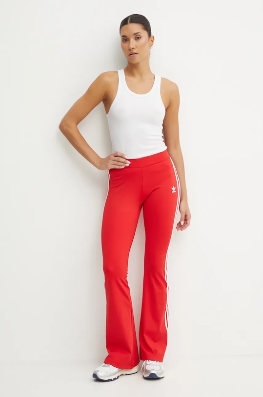 adidas Originals legginsy Flared IY7199 czerwony AW24