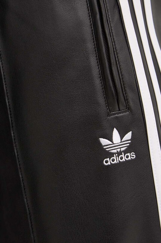 adidas Originals trousers Firebird Pleather Pant IY7245 black