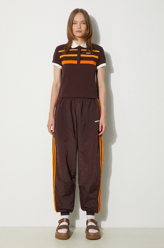 adidas Originals pantaloni della tuta JC6147 marrone AW24