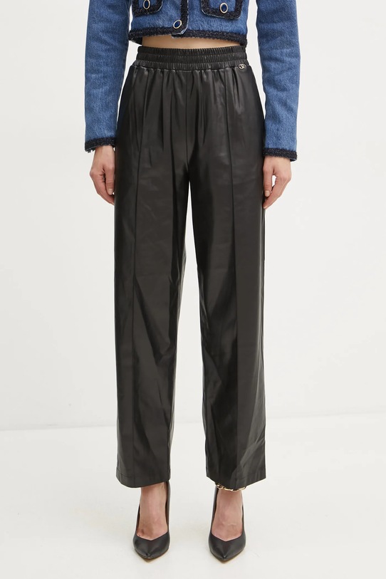 Nohavice Liu Jo látka čierna WF4153.E0392