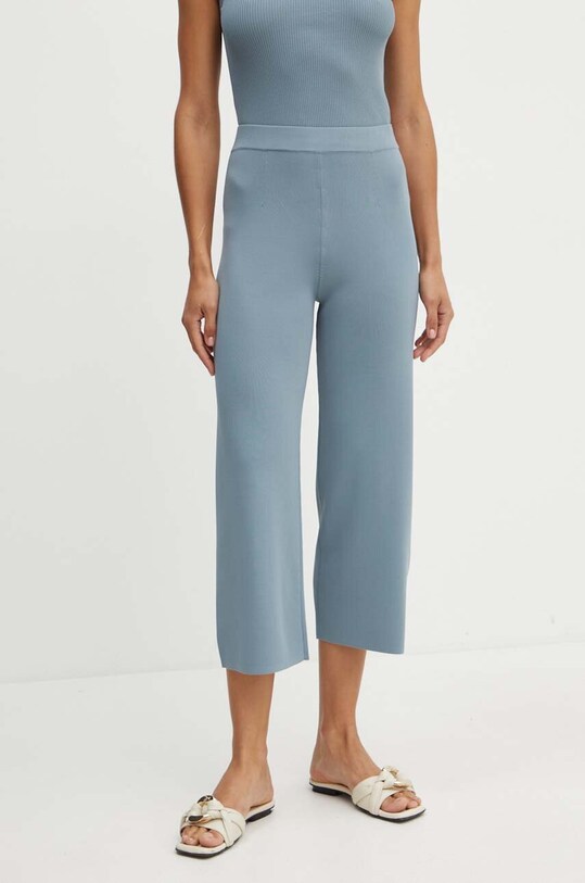 Max Mara Leisure pantaloni drept albastru 2426336017600