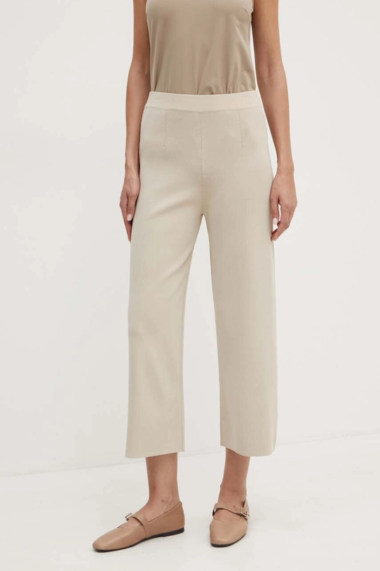 Max Mara Leisure pantaloni drept bej 2426336017600