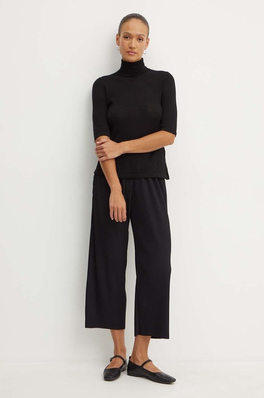 Max Mara Leisure spodnie 2426786027600 czarny AW24