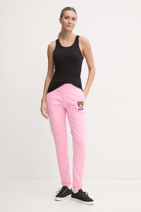 Moschino Underwear spodnie dresowe A6890.4413 różowy AW24