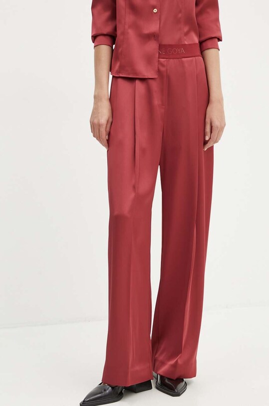 Stine Goya pantaloni drept burgundia SG5961