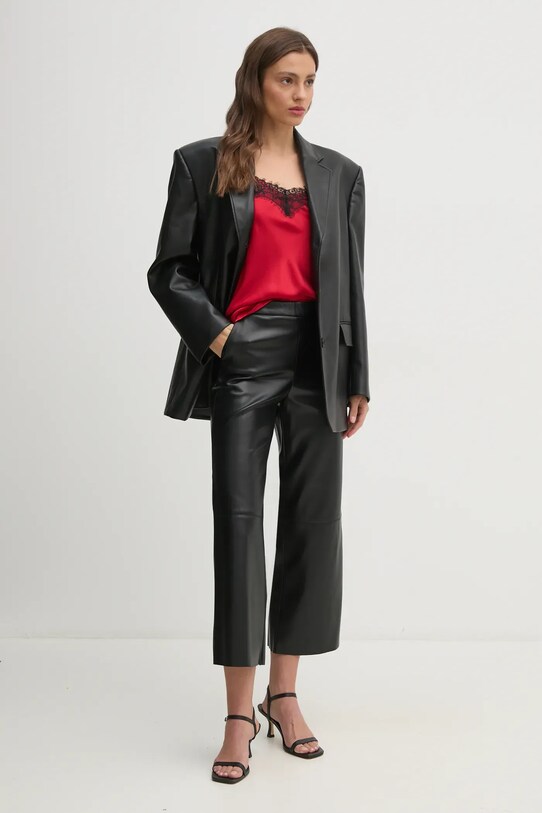 United Colors of Benetton pantaloni 4IVRDF084 negru AW24