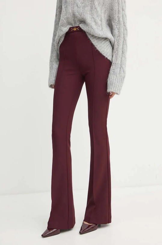 Elisabetta Franchi pantaloni tricotaj burgundia PA02246E2
