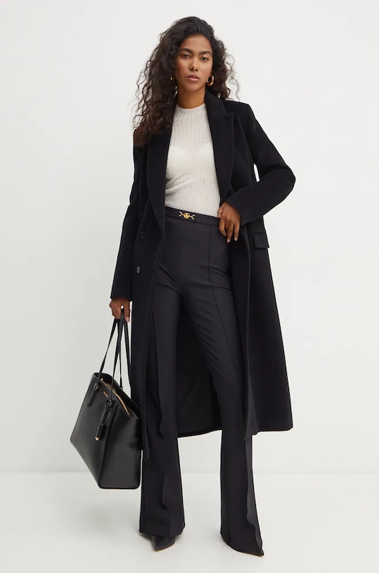 Kalhoty Elisabetta Franchi PA02246E2 černá AW24