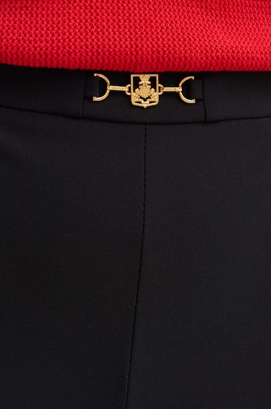 Παντελόνι Elisabetta Franchi μαύρο PA02346E2