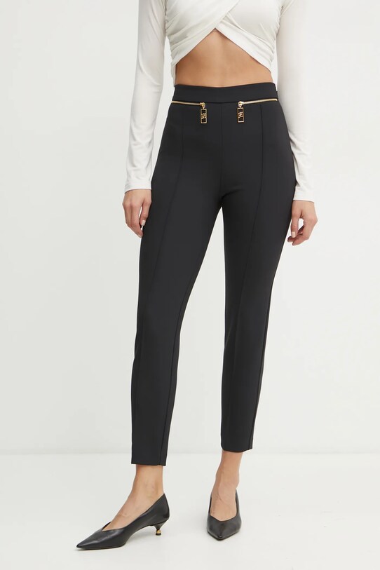 Odzież Elisabetta Franchi spodnie PA03646E2 czarny