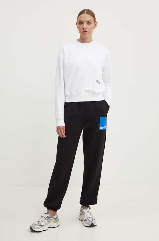 Karl Lagerfeld Jeans pantaloni de trening 245J1000 negru AW24