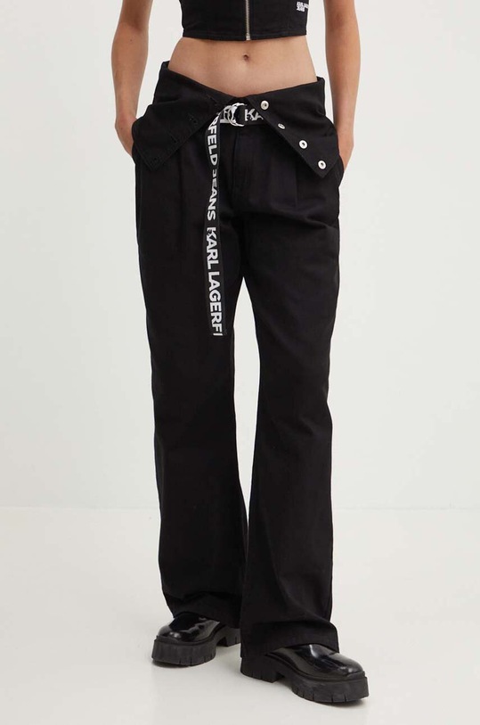 Karl Lagerfeld Jeans jeansy Planet friendly czarny 245J1110