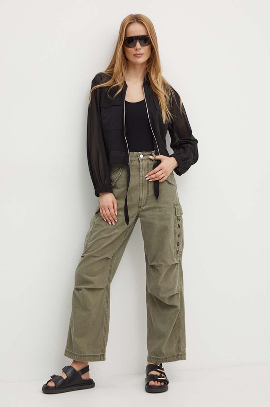 MAX&Co. pantaloni de bumbac x Pietro Terzini 2428136011200 verde AW24