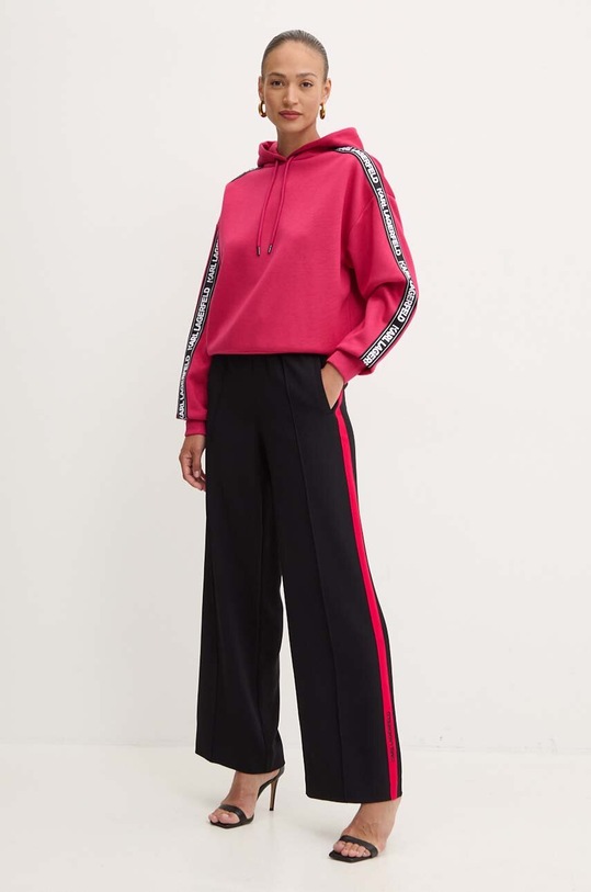 Karl Lagerfeld spodnie 245W1008 czarny AW24