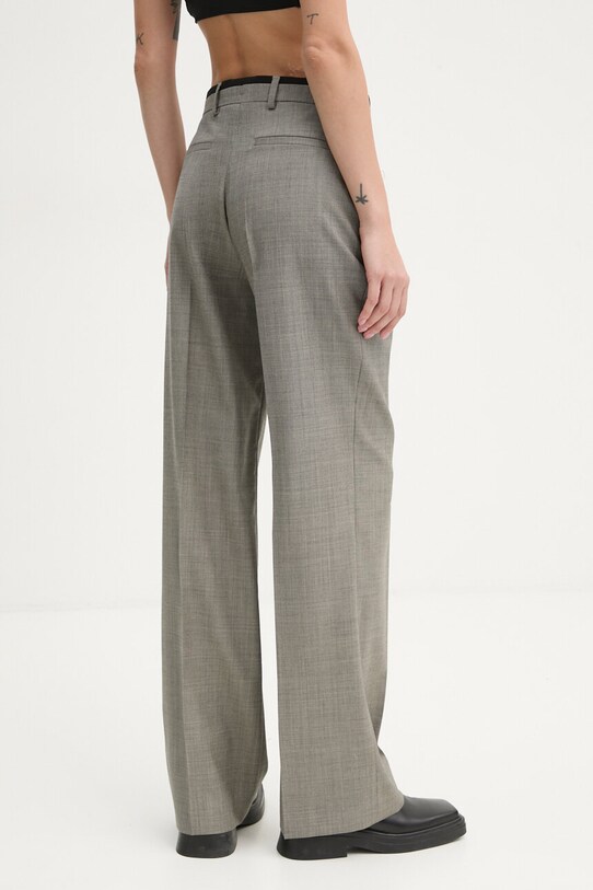 Îmbrăcăminte The Kooples pantaloni de lana FPAN29007K gri
