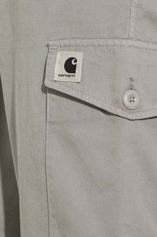Bavlněné kalhoty Carhartt WIP Collins I029789.29KGD šedá