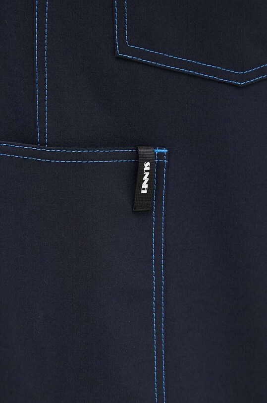 Nohavice s prímesou vlny Sunnei RTWWBOT002 tmavomodrá