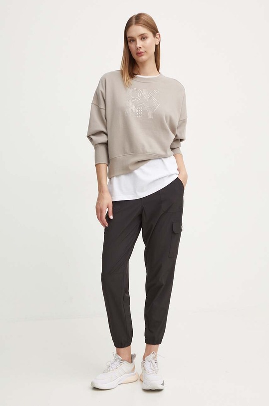 Dkny pantaloni della tuta DP4P3469 nero AW24