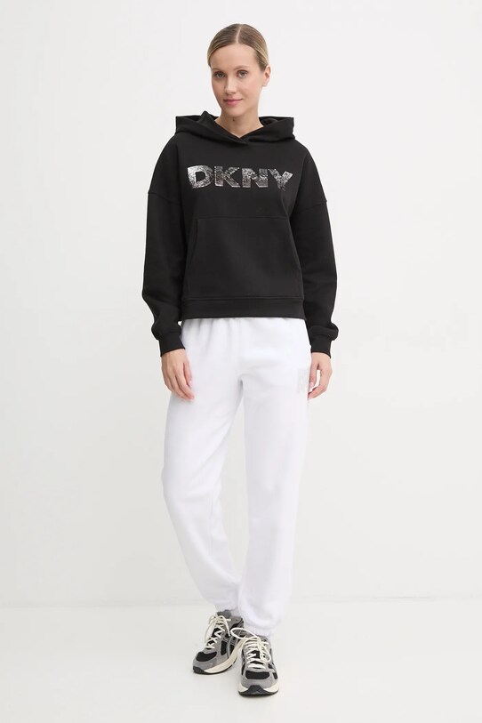 Dkny pantaloni de trening DP4P3526 alb AW24