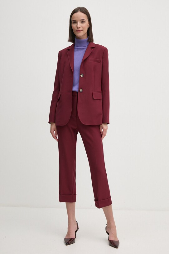 Dkny pantaloni D2G4A112 burgundia AW24