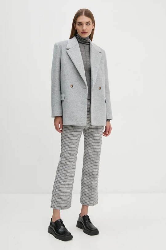 Брюки Theory O0727204 серый AW24