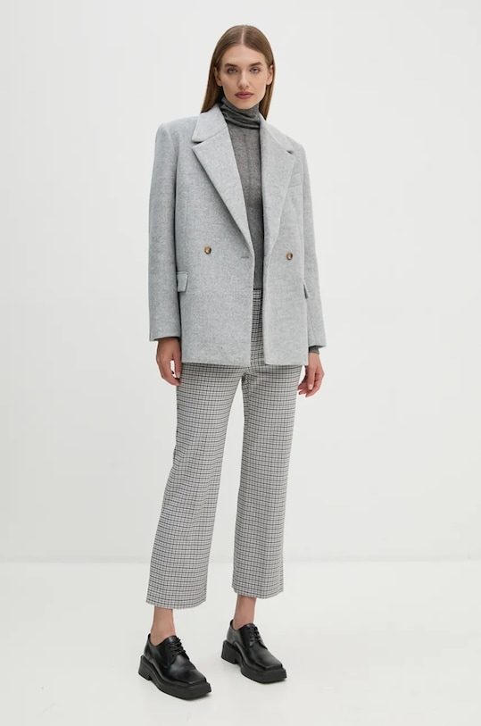 Брюки Theory O0727204 серый AW24