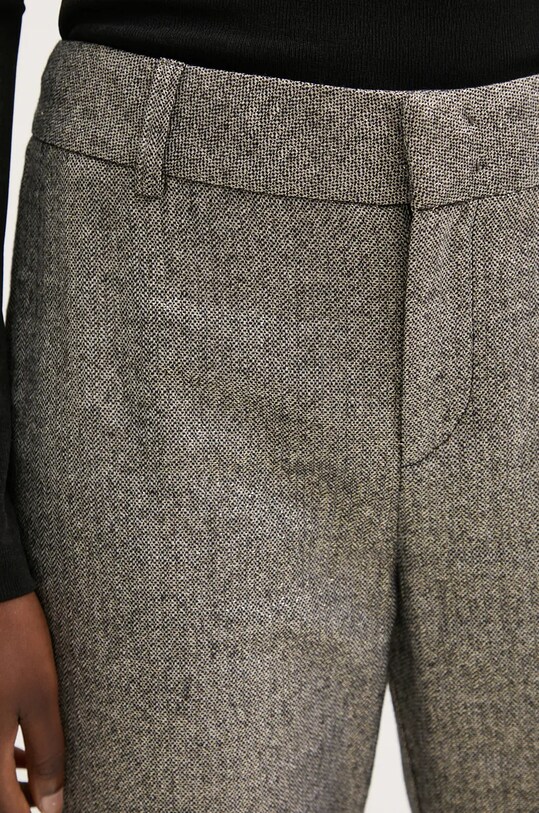 Chiara Ferragni spodnie z domieszką wełny szary 77CBA122