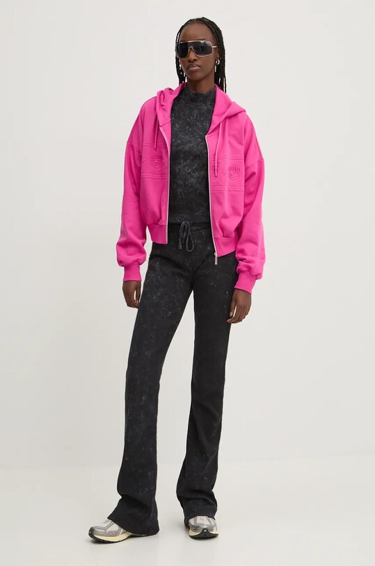 Chiara Ferragni pantaloni de trening 77CBAK02 negru AW24