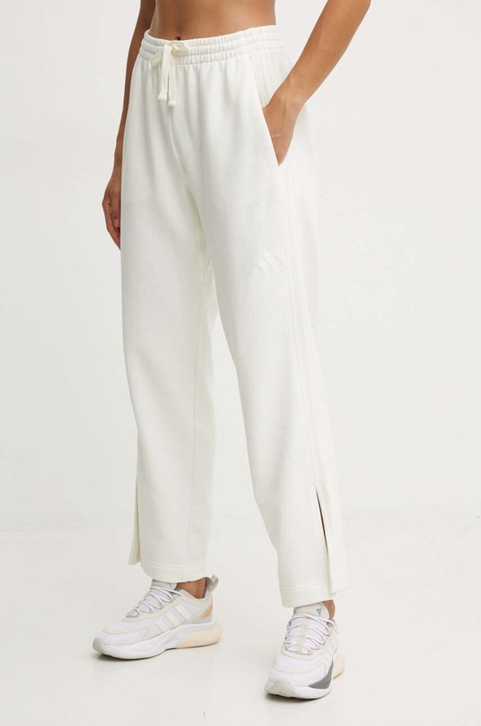 adidas pantaloni da jogging in cotone All SZN maglia beige IW1134