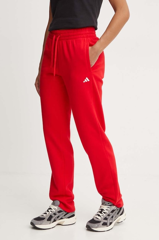 adidas pantaloni de trening Essentials tricotaj rosu IY1634