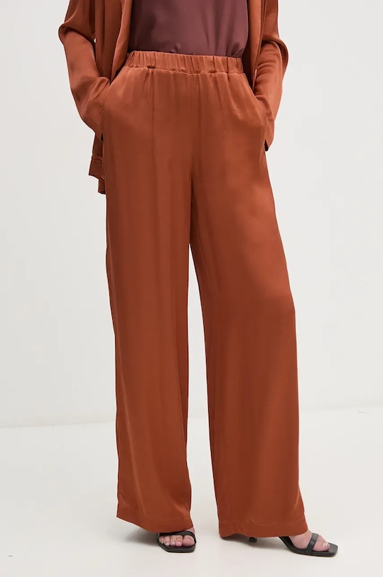 Nohavice United Colors of Benetton látka oranžová 4S7BDF085