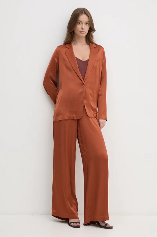 United Colors of Benetton pantaloni 4S7BDF085 portocaliu AW24