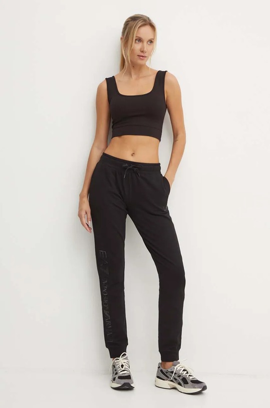 EA7 Emporio Armani pantaloni de trening TJZEZ.6DTP62.0228 negru AW24