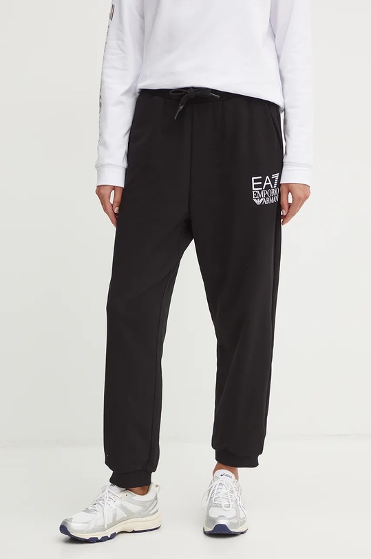 EA7 Emporio Armani pantaloni della tuta maglia nero TJZCZ.6DTP64.0200