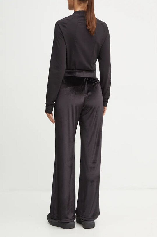 Îmbrăcăminte EA7 Emporio Armani pantaloni de trening din velur TJZDZ.6DTP76.1200 negru
