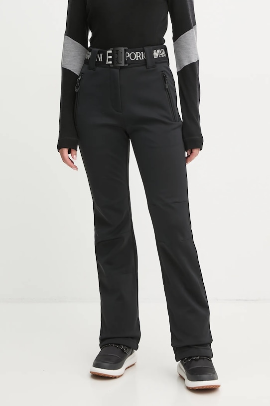 EA7 Emporio Armani pantaloni da sci Kitzbuhel High Waisted Softshell tessuto nero TN8HZ.6DTP03.1200