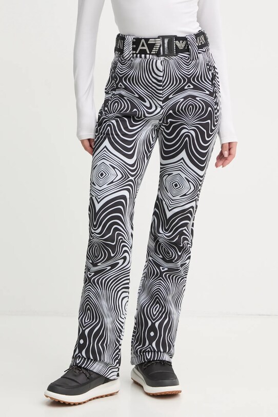 Лижні штани EA7 Emporio Armani Kitzbuhel High Waisted Softshell тканина чорний TN8HZ.6DTP03.2114