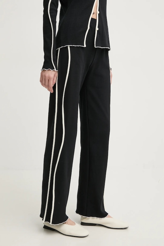 Résumé pantaloni de trening CiaraRS tricotaj negru 222331213