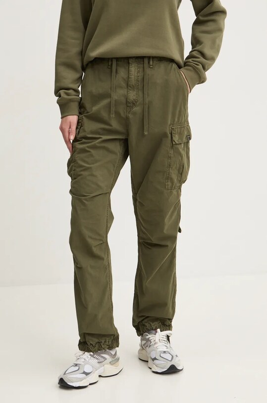 Бавовняні штани Superdry зелений W7011070A.2LX