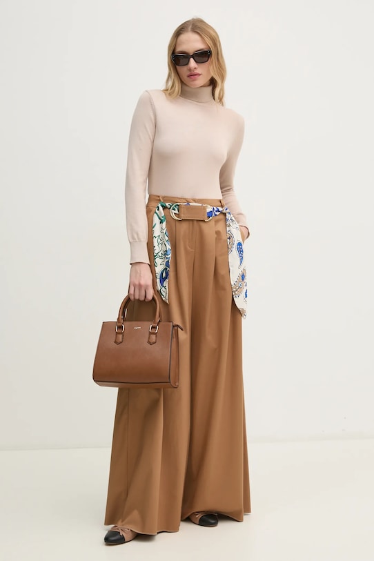 Marella pantaloni alta beige 2423136021200