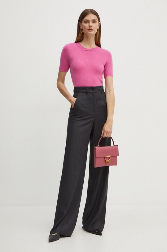 Vlněné kalhoty Marella 2423136091200 šedá AW24