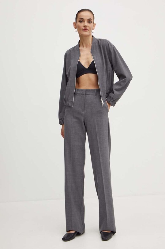 Marella pantaloni in misto lana 2423136094200 grigio AW24