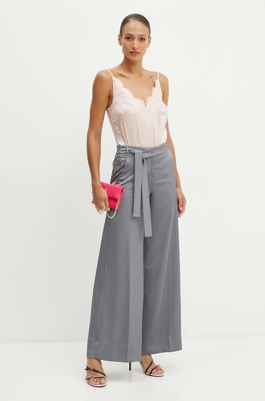 Marella pantaloni 2423136341200 gri AW24